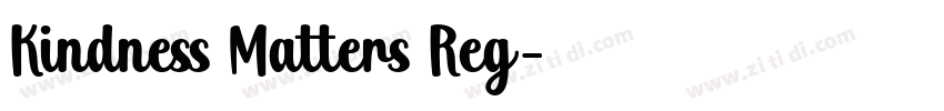 Kindness Matters Reg字体转换